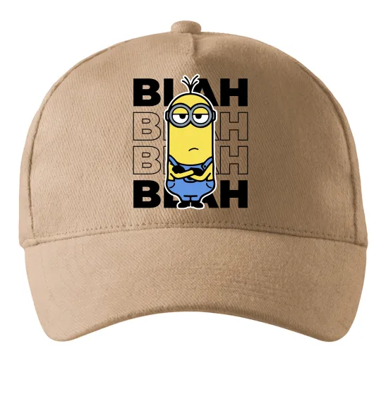 Кепка Minion blah blah Песочный фото