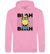 Жіноча толстовка (худі) Minion blah blah Рожевий фото