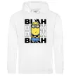 Жіноча толстовка (худі) Minion blah blah Білий фото