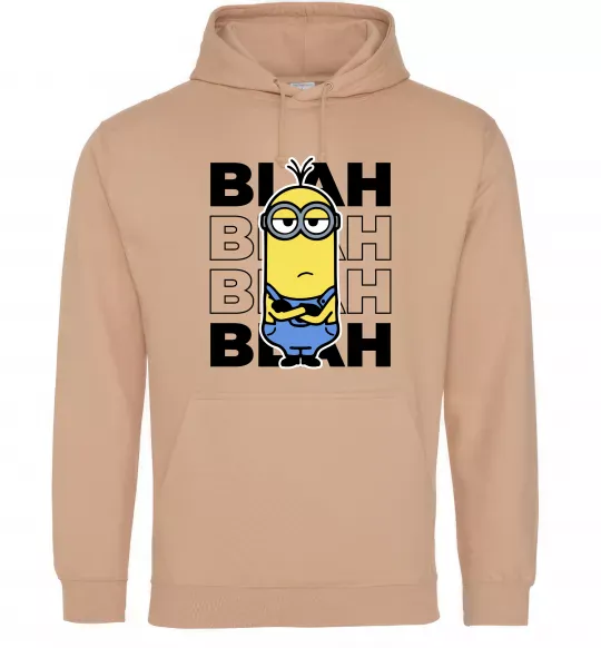 Жіноча толстовка (худі) Minion blah blah Пісочний фото