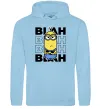 Жіноча толстовка (худі) Minion blah blah Блакитний фото