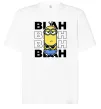 Футболка Оверсайз Minion blah blah Білий фото