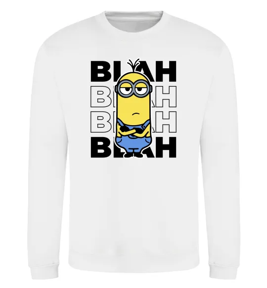 Світшот Minion blah blah Білий фото