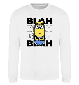 Світшот Minion blah blah Білий фото