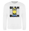 Світшот Minion blah blah Білий фото