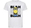 Детская футболка Minion blah blah Белый фото