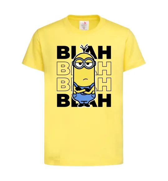 Дитяча футболка Minion blah blah Лимонний фото