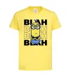Дитяча футболка Minion blah blah Лимонний фото