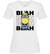 Жіноча футболка Minion blah blah Білий фото