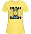Жіноча футболка Minion blah blah Лимонний фото
