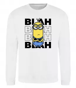 Світшот Minion blah blah Білий фото