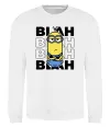 Світшот Minion blah blah Білий фото