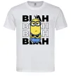 Чоловіча футболка Minion blah blah Білий фото