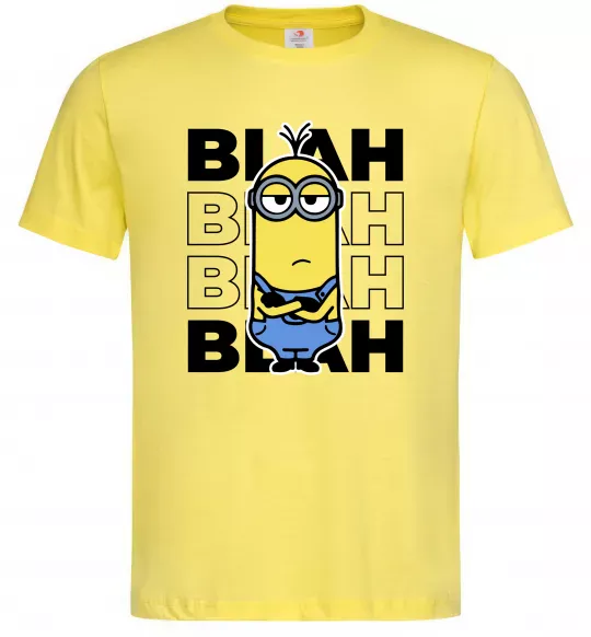 Чоловіча футболка Minion blah blah Лимонний фото