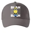Кепка Minion blah blah Серый фото