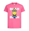 Дитяча футболка Minion blah blah Яскраво-рожевий фото