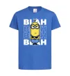 Дитяча футболка Minion blah blah Яскраво-синій фото