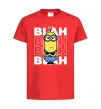 Дитяча футболка Minion blah blah Червоний фото