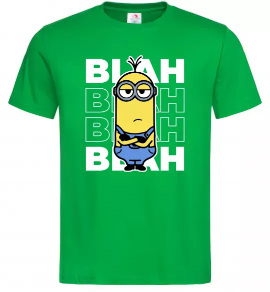Чоловіча футболка Minion blah blah Зелений фото
