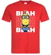 Чоловіча футболка Minion blah blah Червоний фото