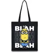 Еко-сумка Minion blah blah Чорний фото