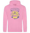 Чоловіча толстовка (худі) Minions напис Рожевий фото