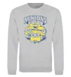Свитшот Minions напис Серый меланж фото