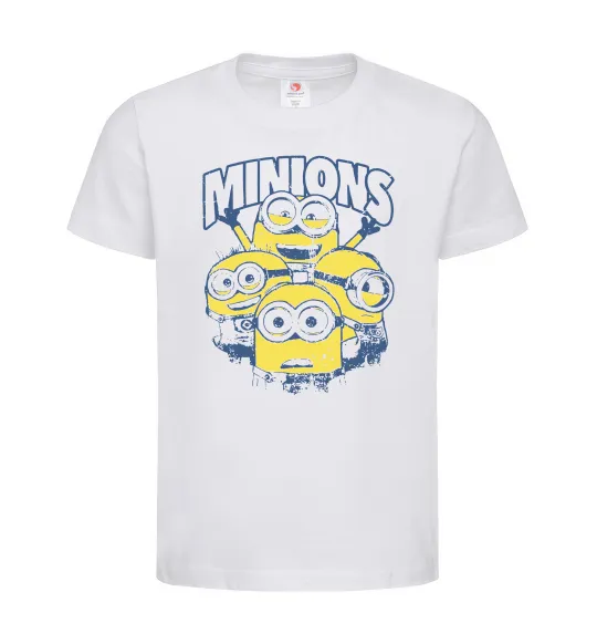 Дитяча футболка Minions напис Білий фото