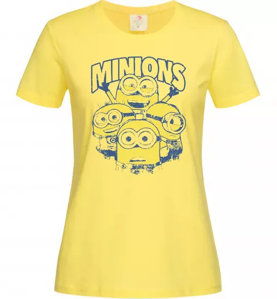 Женская футболка Minions напис Лимонный фото