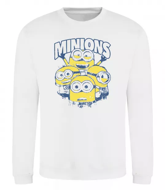 Світшот Minions напис Білий фото