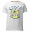 Чоловіча преміум футболка Minions напис Білий фото