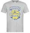 Мужская футболка Minions напис Серый фото