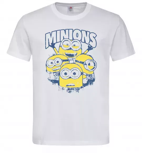 Мужская футболка Minions напис Белый фото