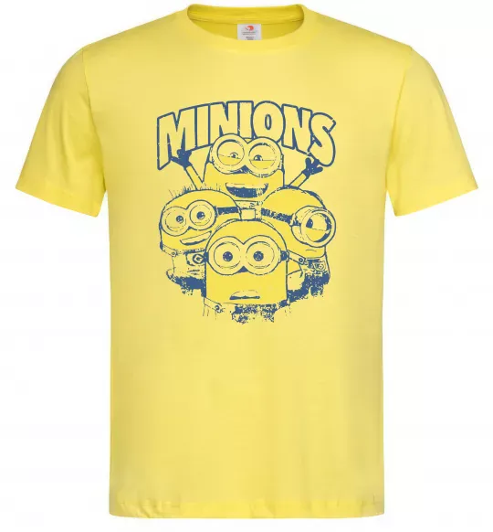 Мужская футболка Minions напис Лимонный фото