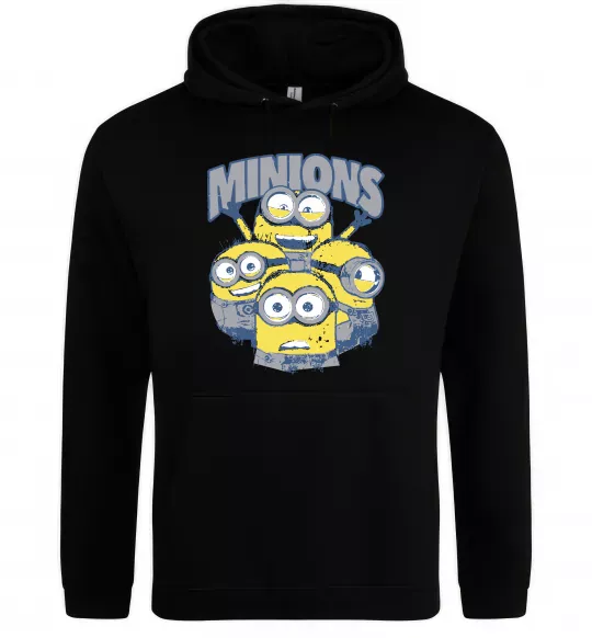 Женская толстовка (худи) Minions напис Черный фото