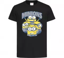 Дитяча футболка Minions напис Чорний фото