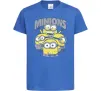 Дитяча футболка Minions напис Яскраво-синій фото