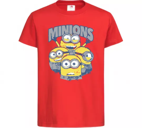 Дитяча футболка Minions напис Червоний фото