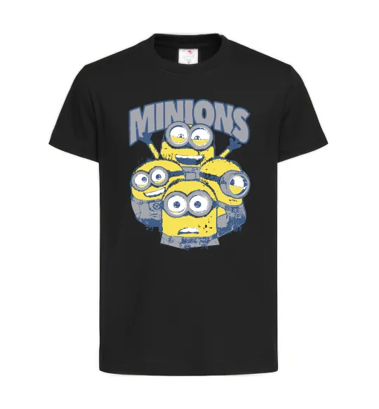 Дитяча футболка Minions напис Чорний фото