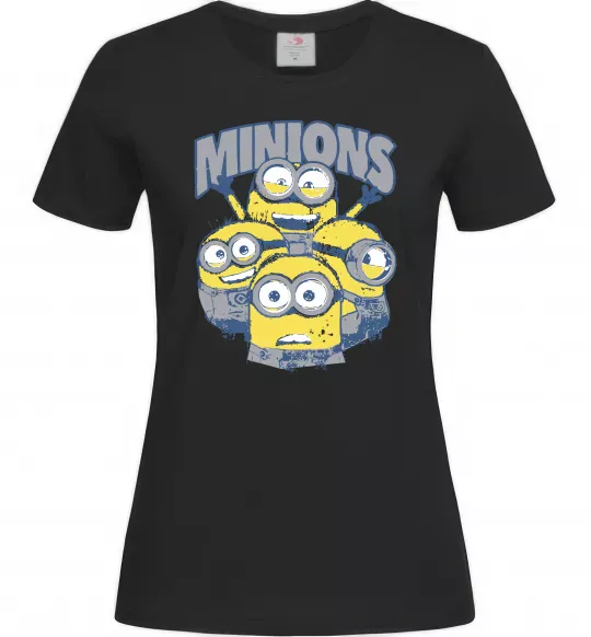 Женская футболка Minions напис Черный фото