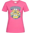 Женская футболка Minions напис Ярко-розовый фото