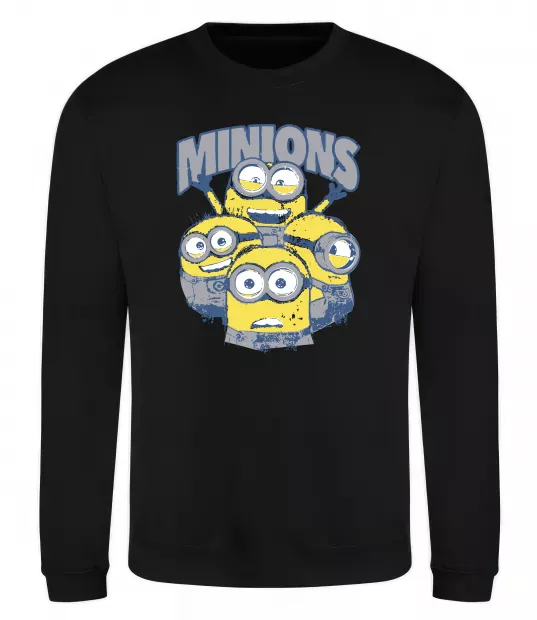 Світшот Minions напис Чорний фото