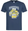 Мужская футболка Minions напис Темно-синий фото