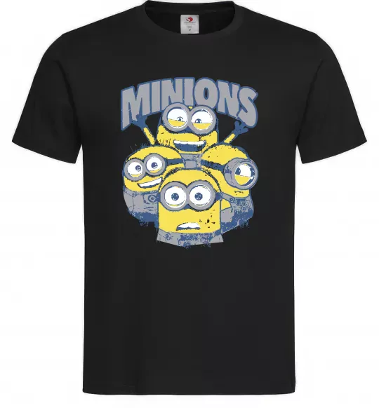 Мужская футболка Minions напис Черный фото