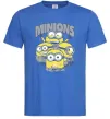 Мужская футболка Minions напис Ярко-синий фото