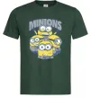 Мужская футболка Minions напис Темно-зеленый фото