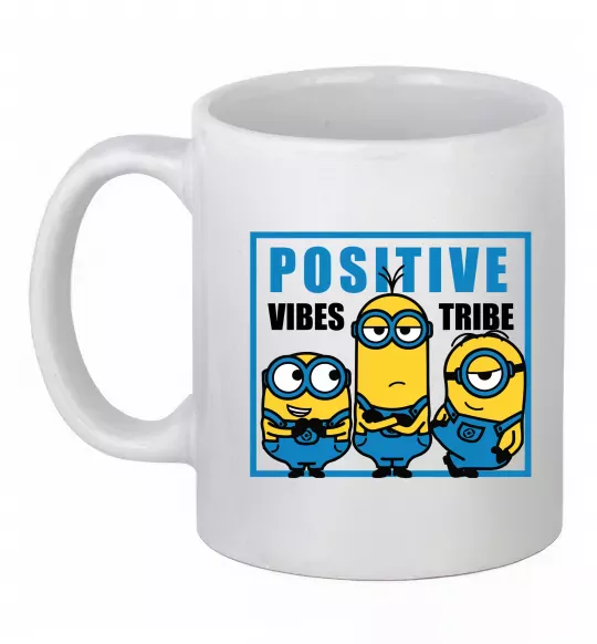 Чашка керамічна Positive Vibes Tribe Білий фото