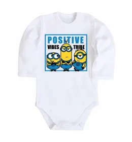 Детский боди Positive Vibes Tribe Белый фото