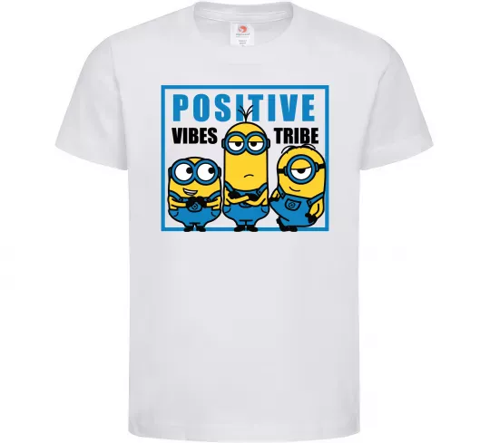 Дитяча футболка Positive Vibes Tribe Білий фото