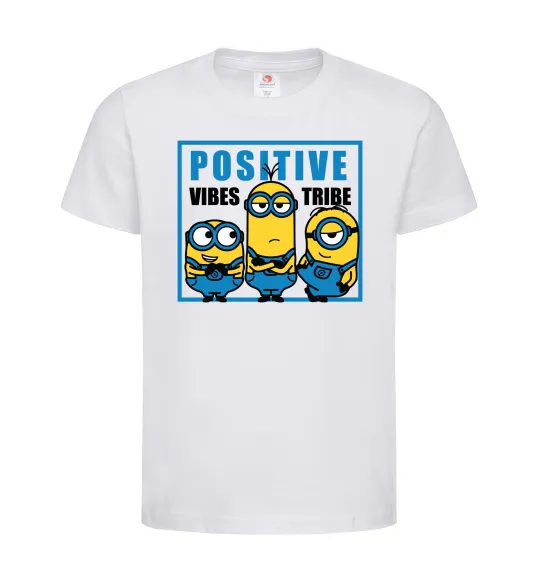 Детская футболка Positive Vibes Tribe Белый фото